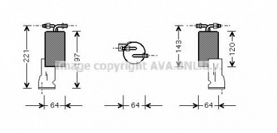 AVA QUALITY COOLING crd066 -  Осушитель, кондиционер